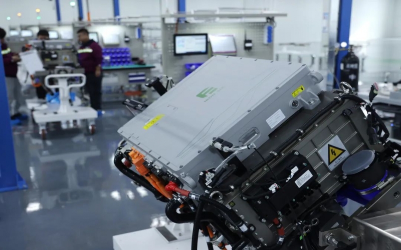 重要里程碑！榮程自有品牌Fe6—200kw氫燃料電池系統(tǒng)成功下線